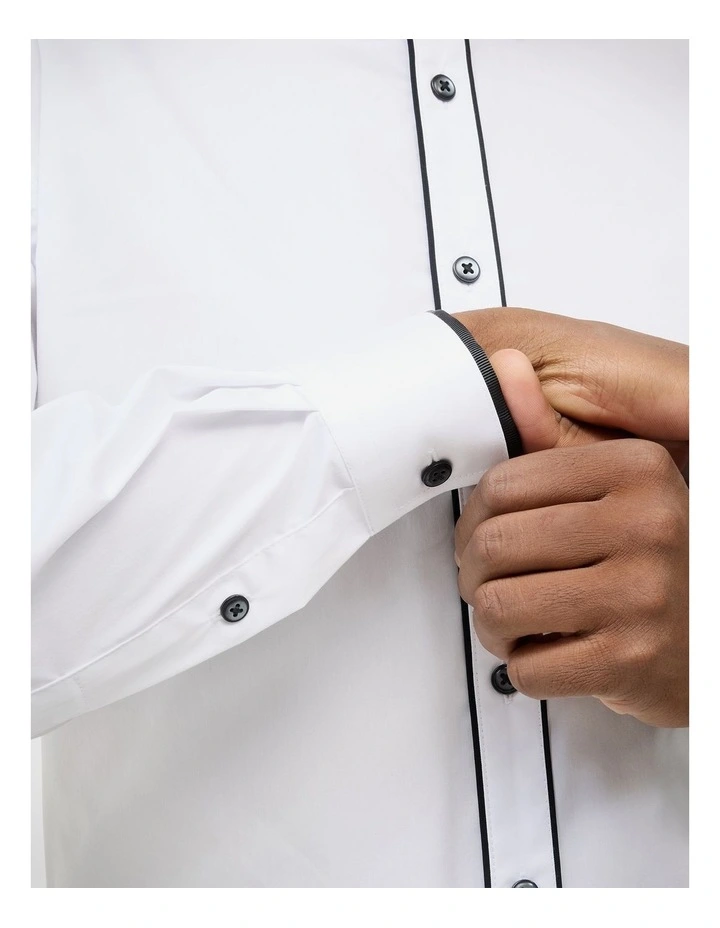 Pascal Long Sleeve Shirt in White image 6