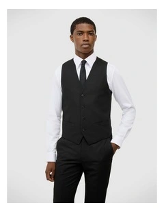 Marco Tailored Vest in Black