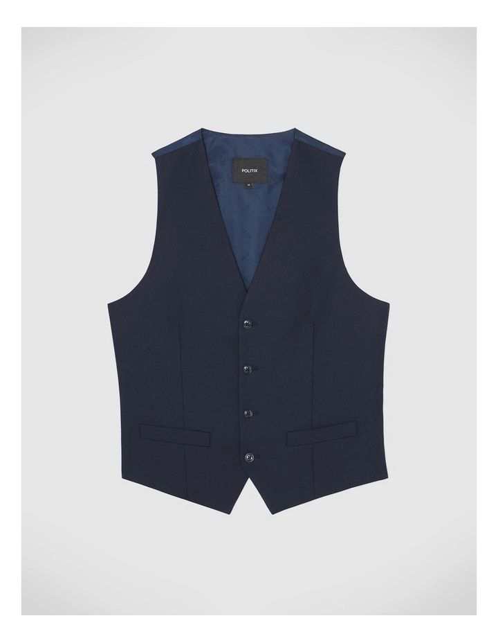 Marco Tailored Vest in Navy image 2