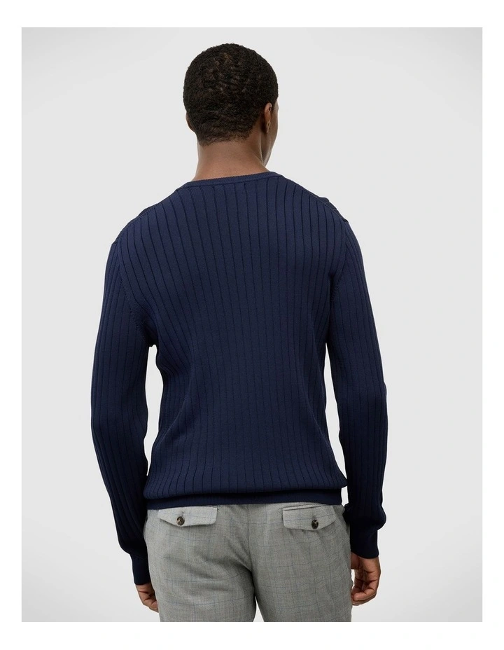 Todd Crew Knit Top in Navy image 4