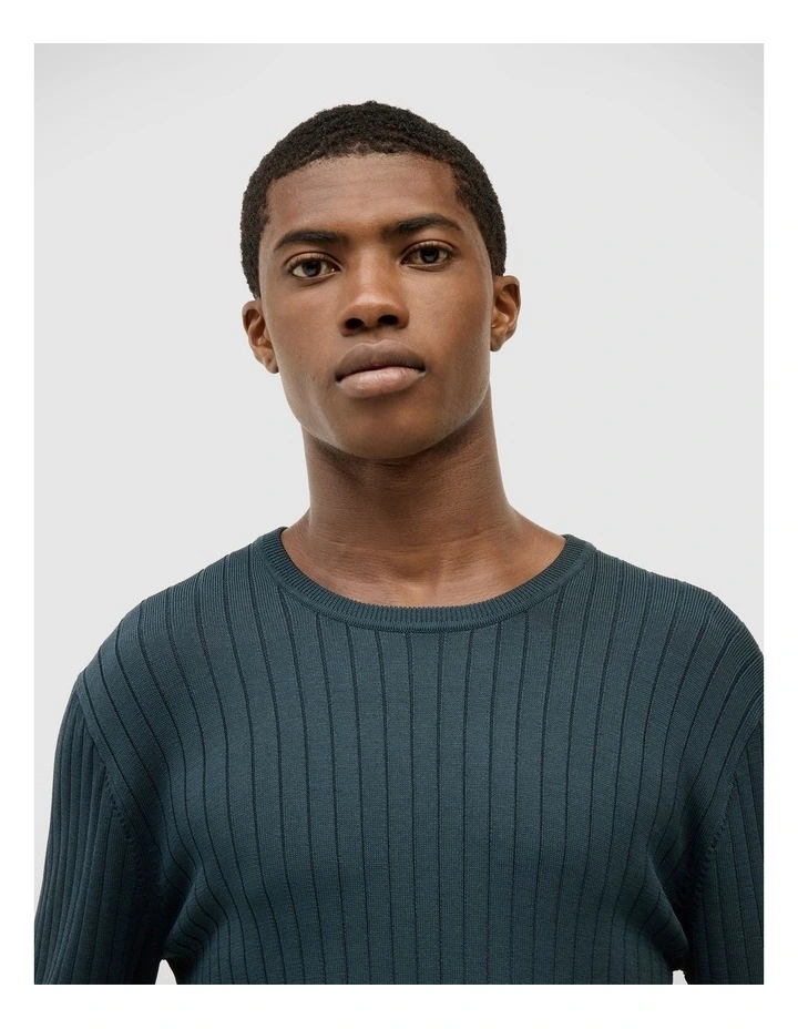 Todd Crew Knit in Pine Green image 4