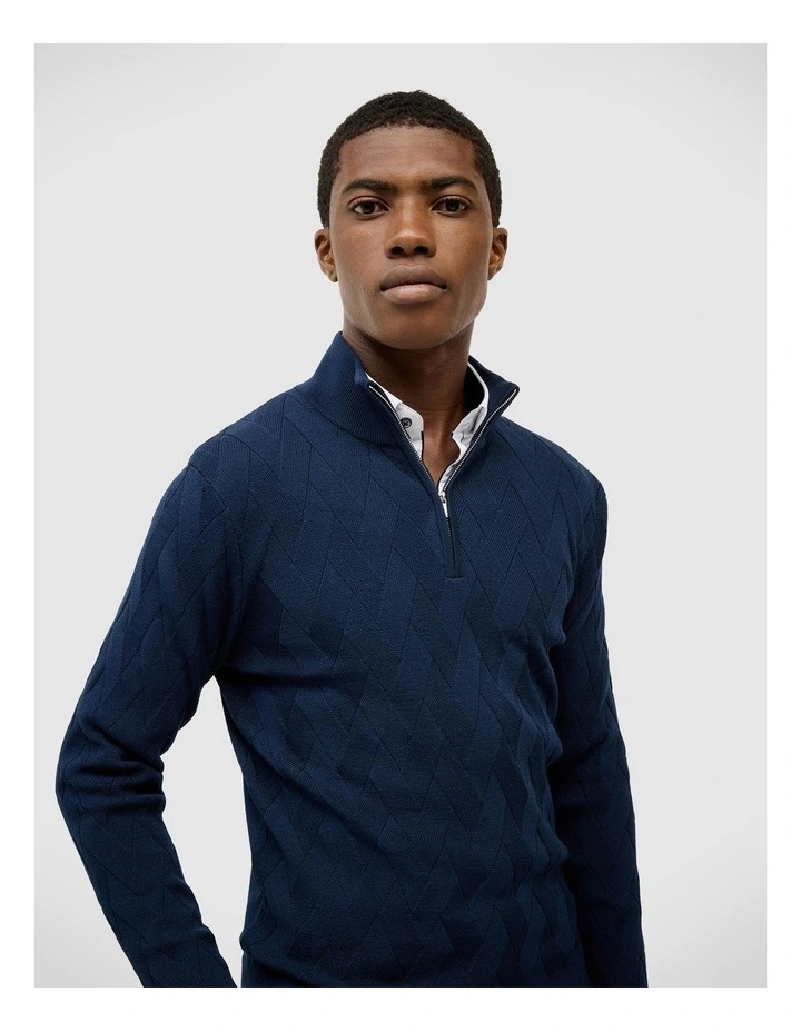 Hurley Zip-up Knit in Ink image 4