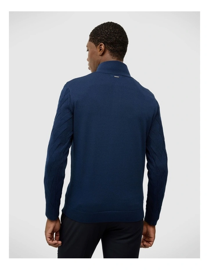 Hurley Zip-up Knit in Ink image 5