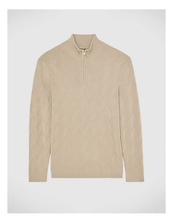 Hurley Zip-up Knit in Fawn image 2