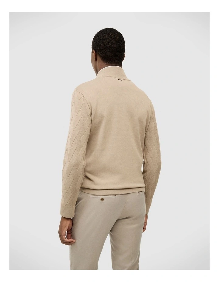 Hurley Zip-up Knit in Fawn image 5