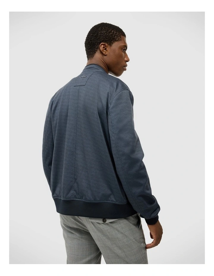 Curnin Check Performance Bomber in Navy image 4