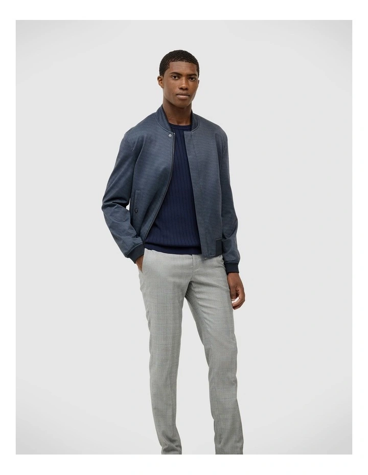 Curnin Check Performance Bomber in Navy image 6