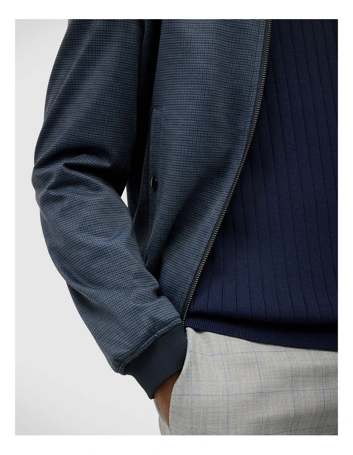 Curnin Check Performance Bomber in Navy image 7