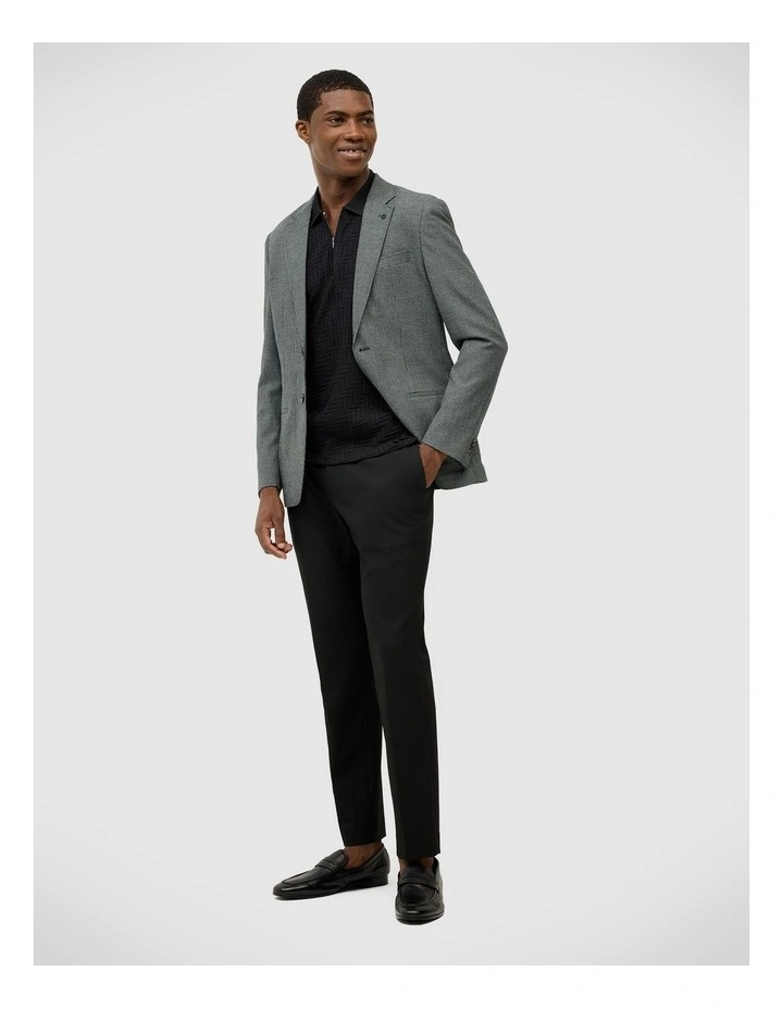 Lee Zip Up Polo in Black image 5