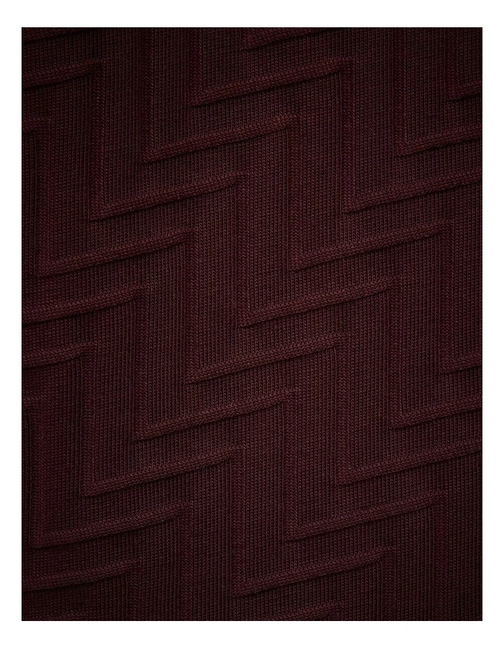 Lee Zip-up Polo in Burgundy image 6