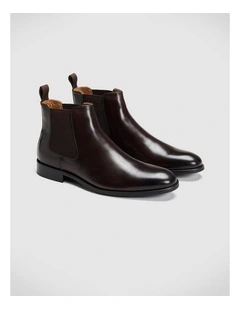 Henshaw Chelsea Boot in Dark Brown