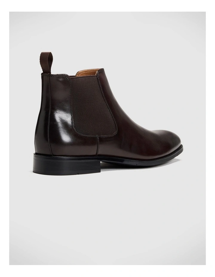 Henshaw Chelsea Boot in Dark Brown image 4
