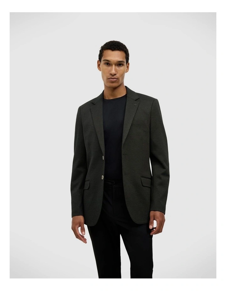 Chad Performance Blazer in Dark Khaki image 1