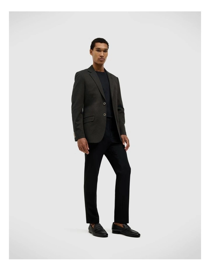 Chad Performance Blazer in Dark Khaki image 3