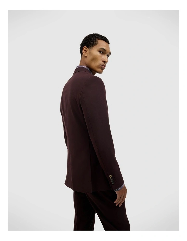 Elliot Tailored Jacket in Burgundy image 5