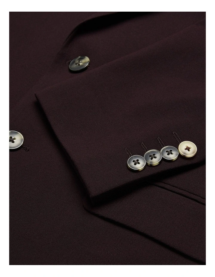 Elliot Tailored Jacket in Burgundy image 6