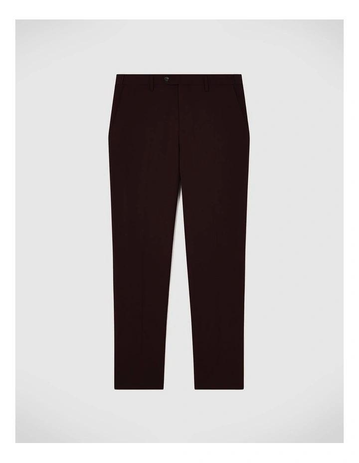 Elliot Tailored Pant in Burgundy image 2