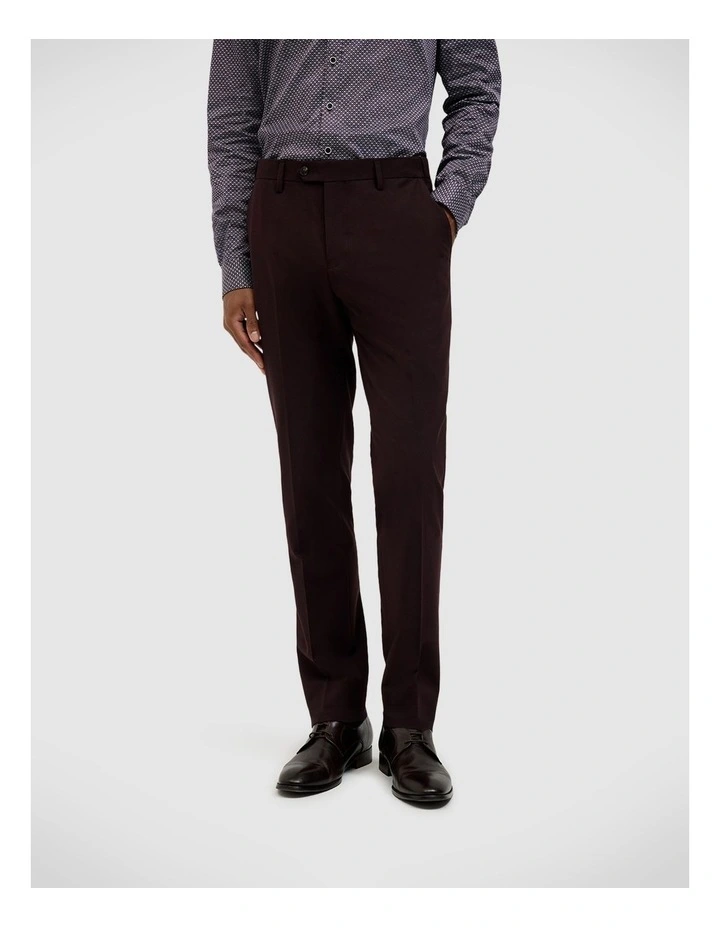Elliot Tailored Pant in Burgundy image 4