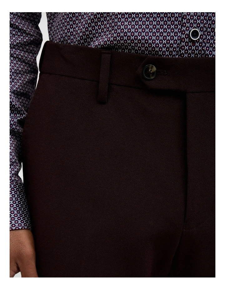 Elliot Tailored Pant in Burgundy image 5