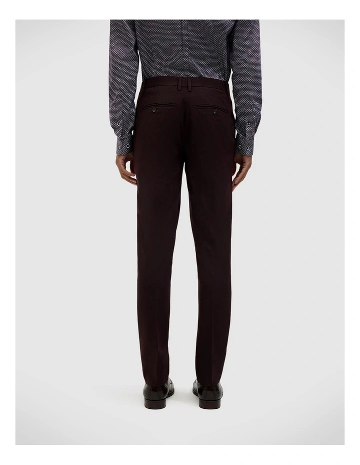 Elliot Tailored Pant in Burgundy image 6