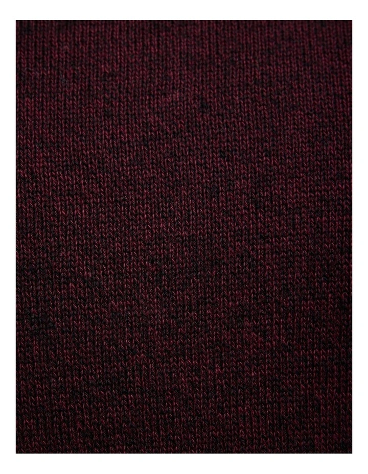 Dezra Roll Neck Knit in Burgundy image 7
