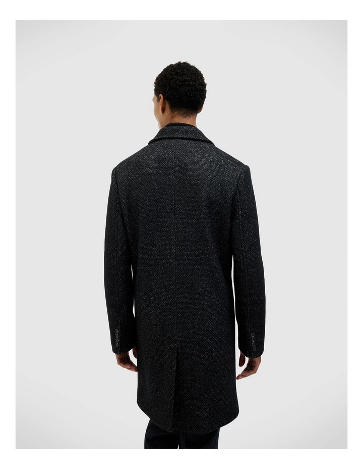 Kennedy Wool-blend Coat in Black image 5