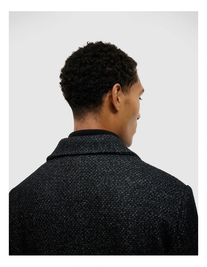 Kennedy Wool-blend Coat in Black image 6