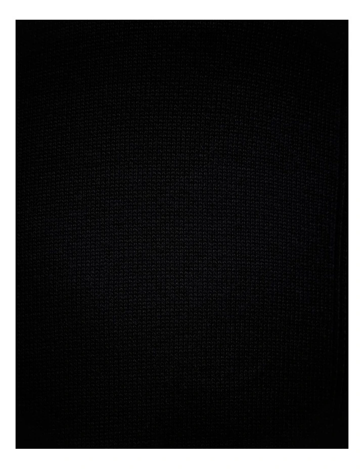 Cosmo Chenille Crew Knit in Black image 7