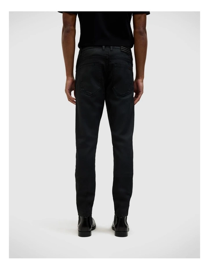 Jon Waxed Denim in Black image 5