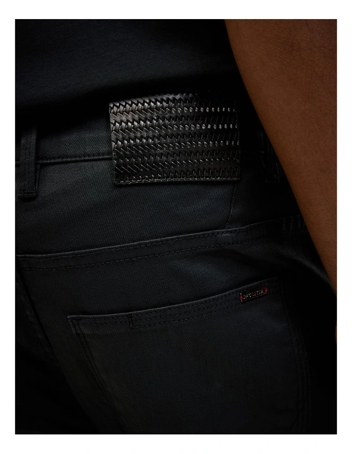 Jon Waxed Denim in Black image 6
