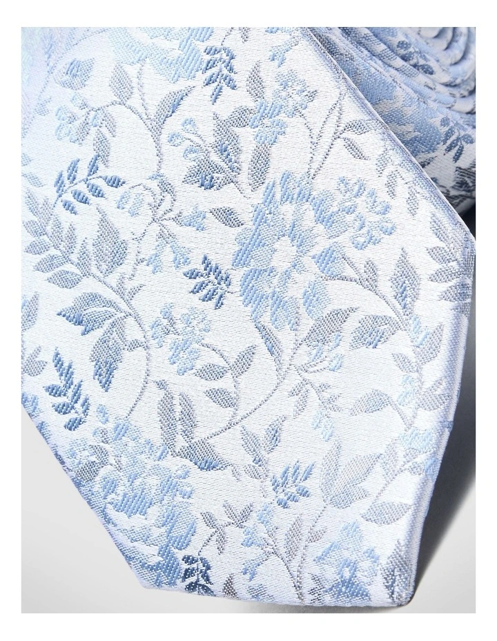 Oliver Floral Jacquard Silk Tie in Blue image 2