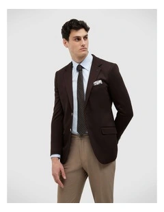 Chad Performance Blazer in Chocolate
