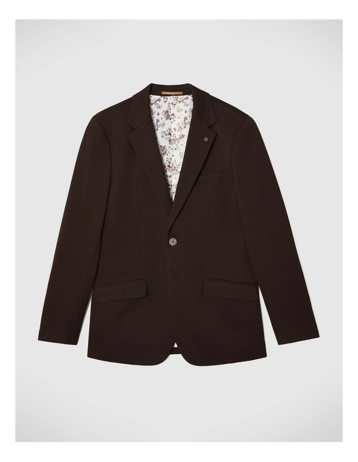 Chad Performance Blazer in Chocolate image 2