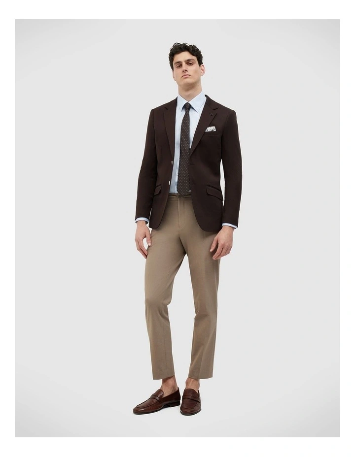 Chad Performance Blazer in Chocolate image 3