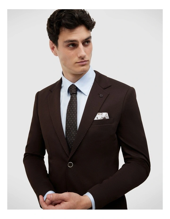 Chad Performance Blazer in Chocolate image 4