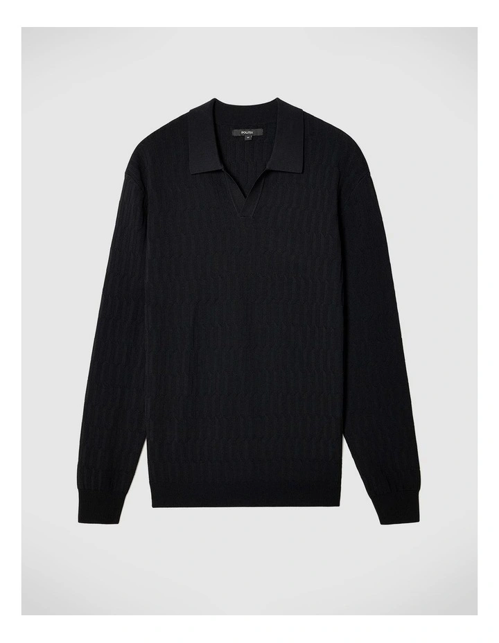 Otis Trophy Knit in Black image 2