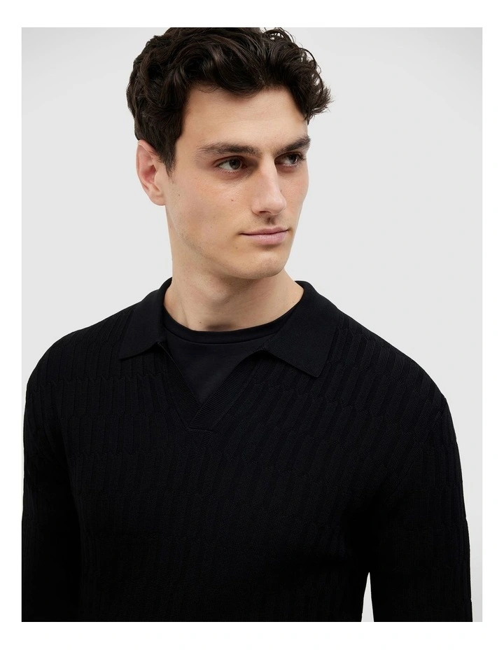 Otis Trophy Knit in Black image 4