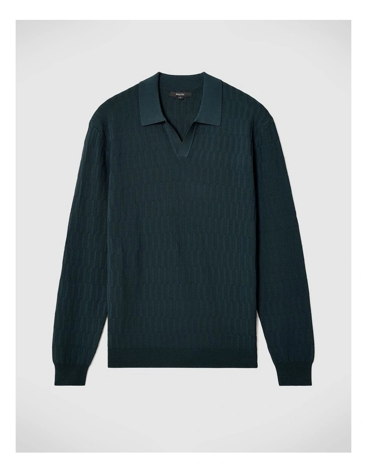 Otis Trophy Knit in Pine Green image 2