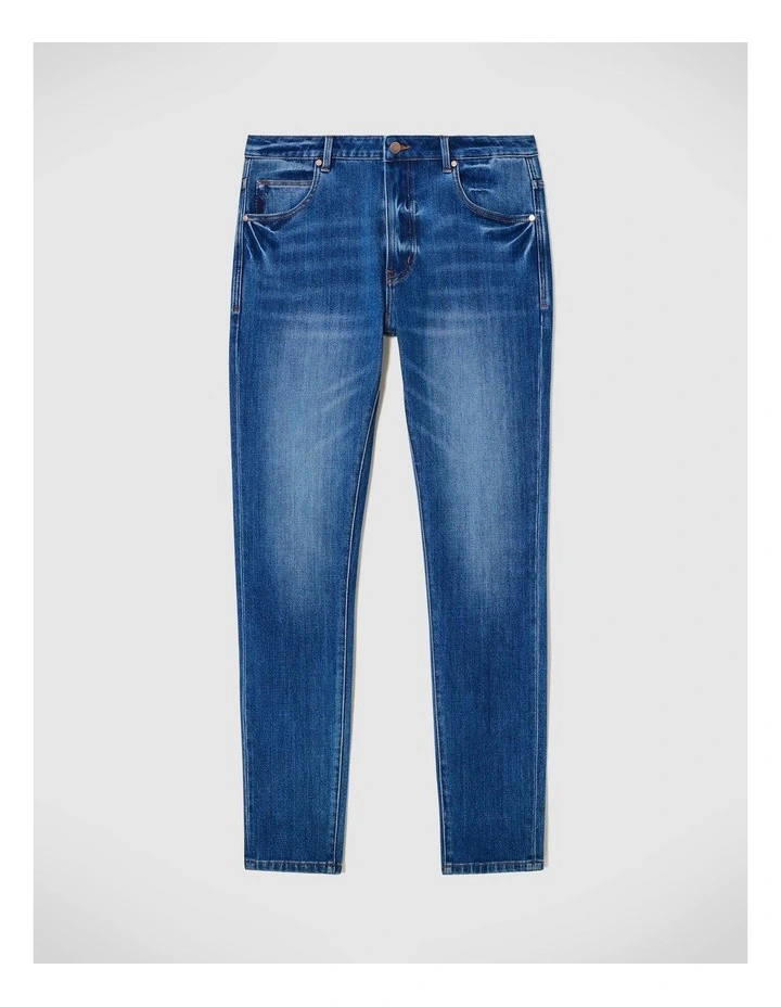 Billy Performance Denim in Mid Indigo image 2