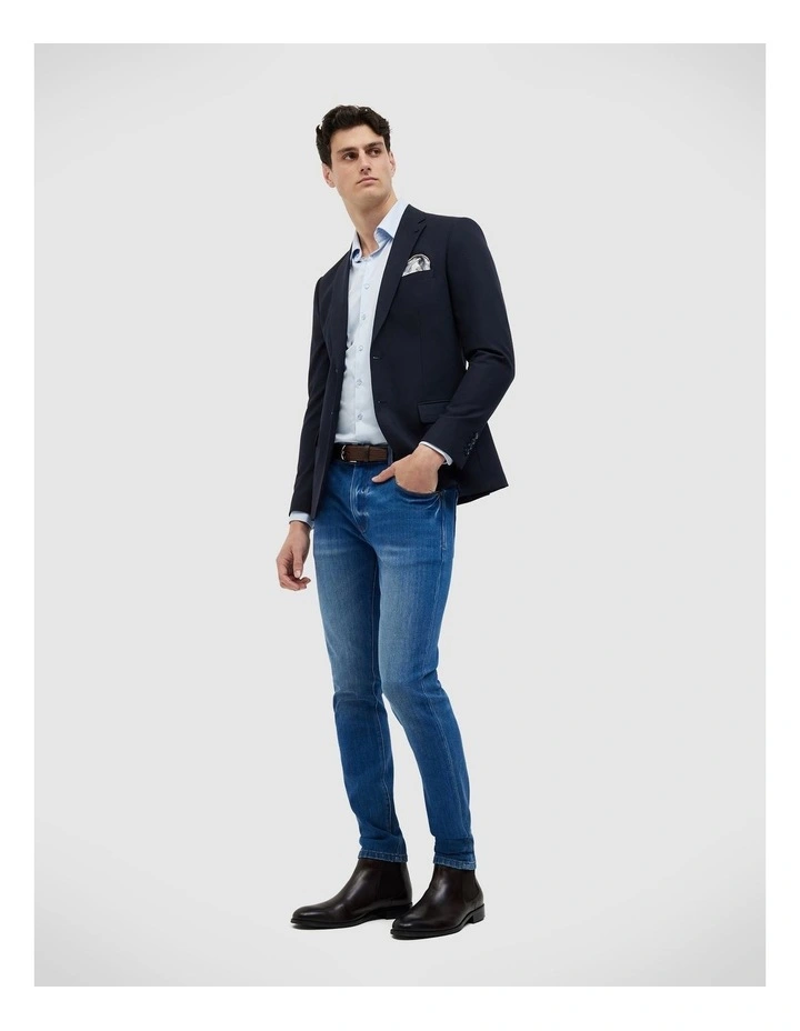 Billy Performance Denim in Mid Indigo image 3