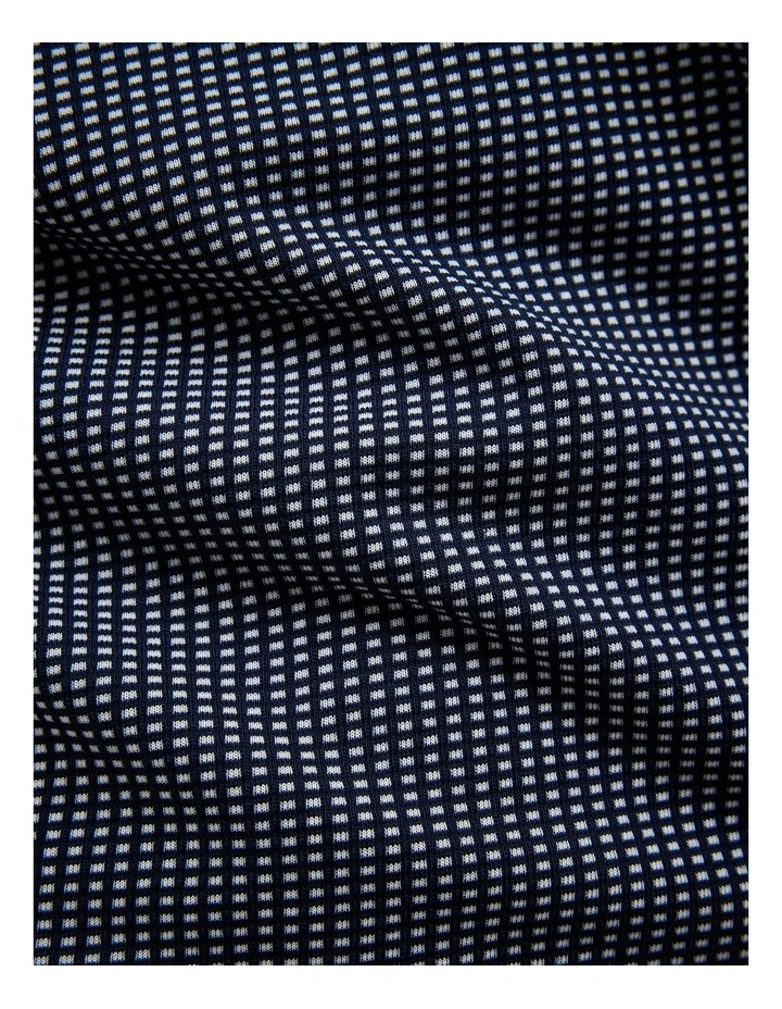 Murray Zip-up Polo in Navy image 7