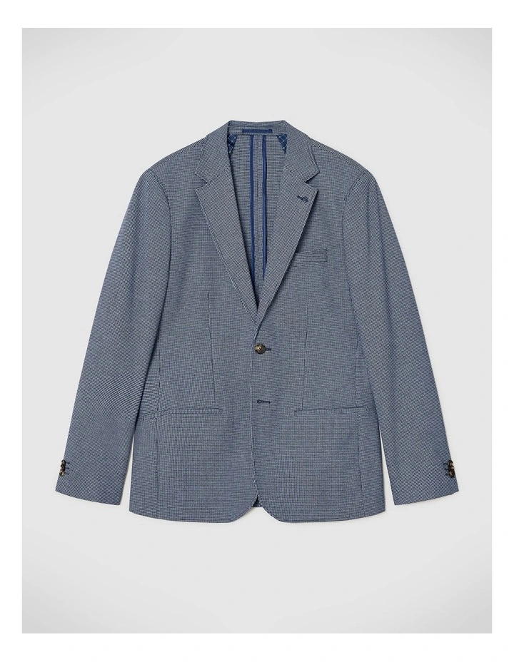 James Textured Two-toned Blazer in Blue image 2