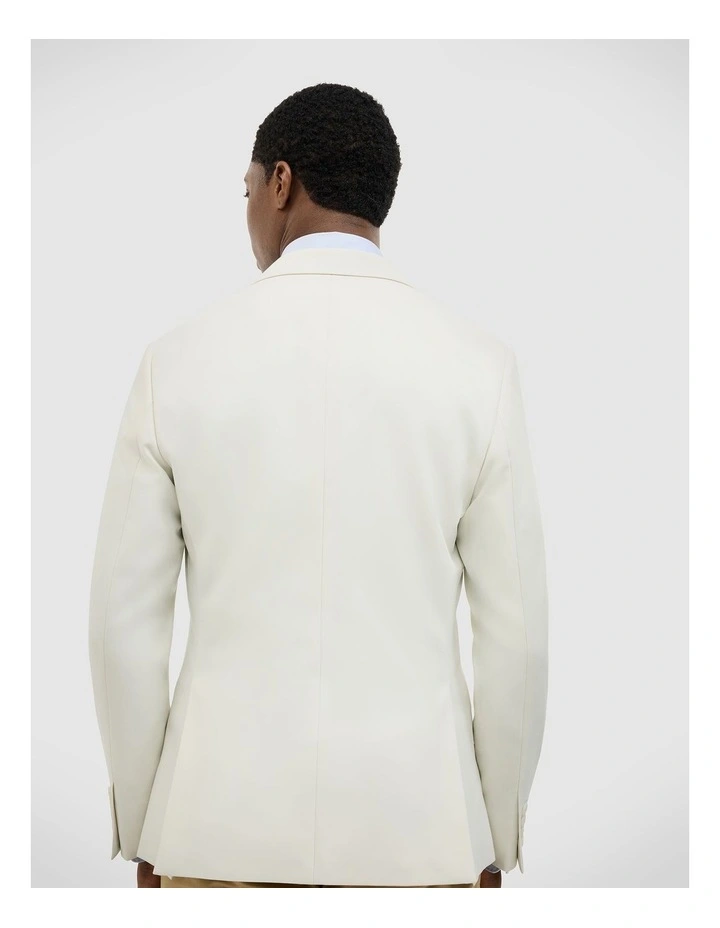 Elijah Double Breasted Tailored Jacket in Stone image 5