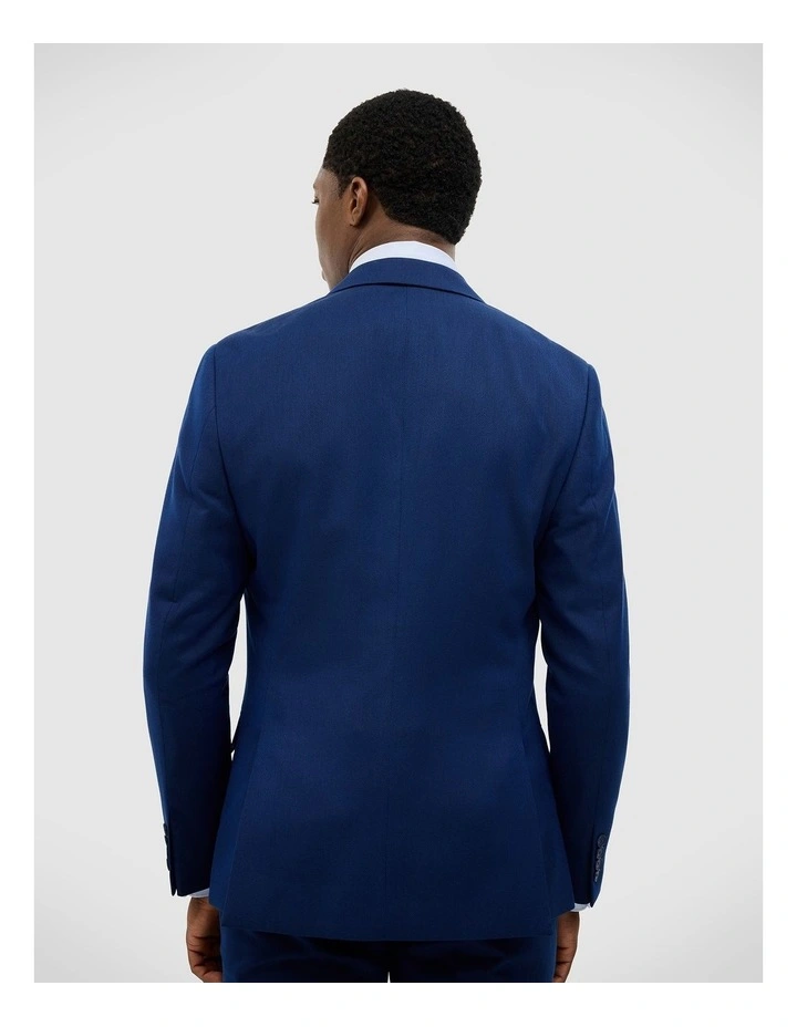 Henson Textured Tailored Jacket in Royal image 6