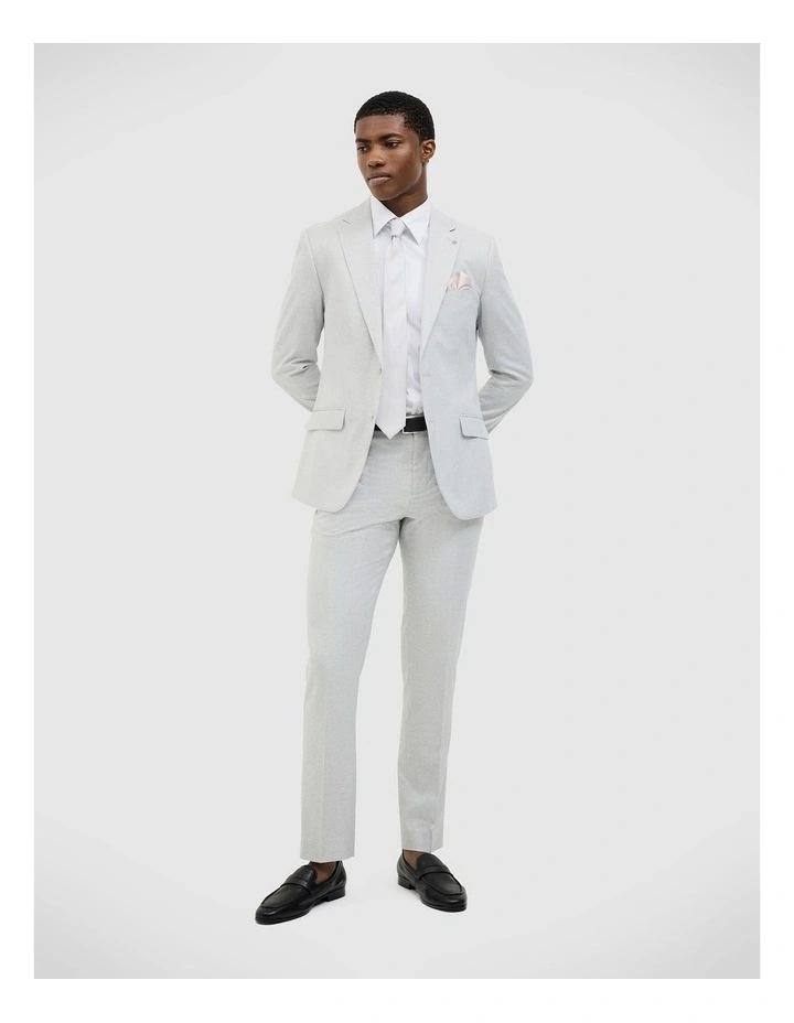 Keaton Check Tailored Jacket in Light Grey image 3