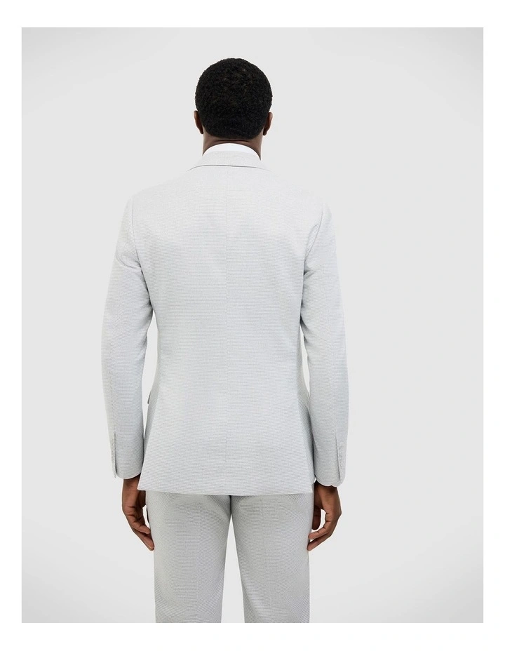 Keaton Check Tailored Jacket in Light Grey image 5