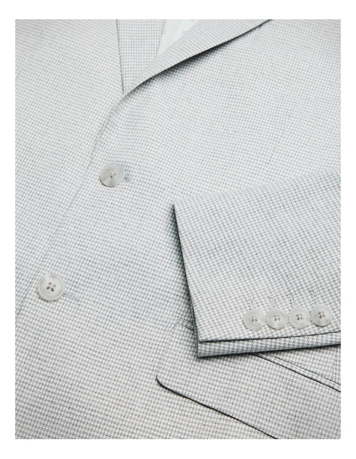 Keaton Check Tailored Jacket in Light Grey image 6