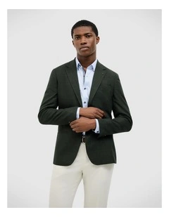 Lawson Windowpane Check Blazer in Dk Khaki