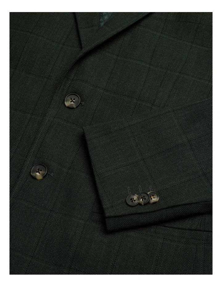 Lawson Windowpane Check Blazer in Dk Khaki image 6