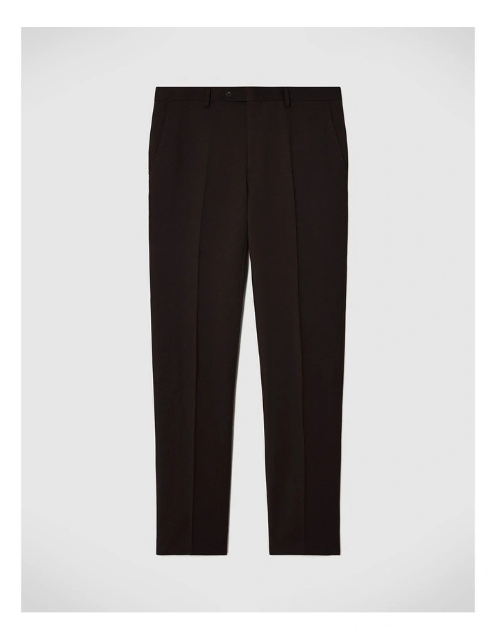 Henson Textured Tailored Pant in Chocolate image 2